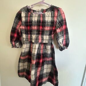 Old Navy Red and Black Plaid Kids Dress